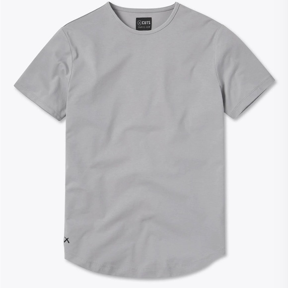 CUTS Clothing Curve-Hem Tee Signature Fit Granite Grey - Picture 8 of 8